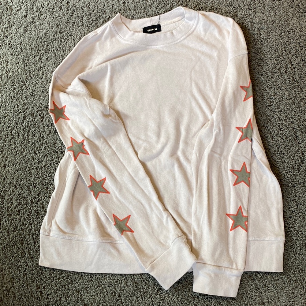 Monrow sweatshirt star sleeves